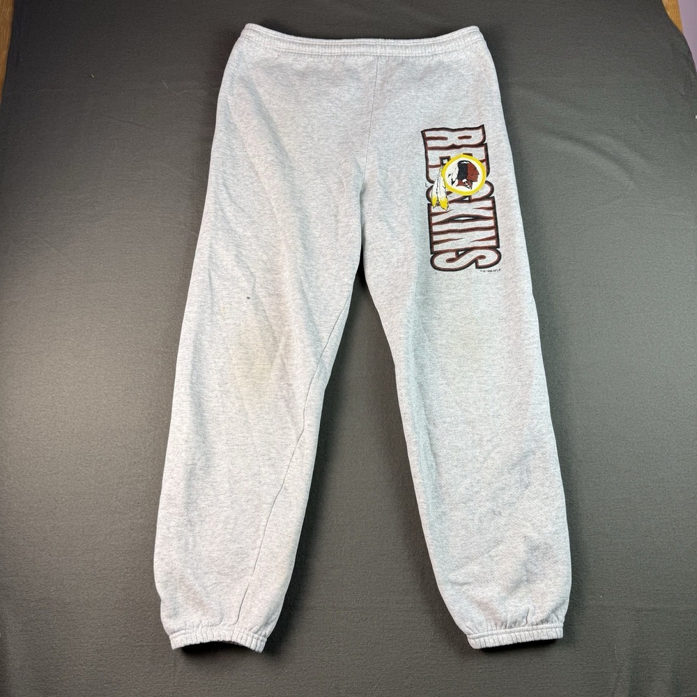 Vintage 1996 NFL Washington Redskins Sweatpants Mens Large Gray Joggers